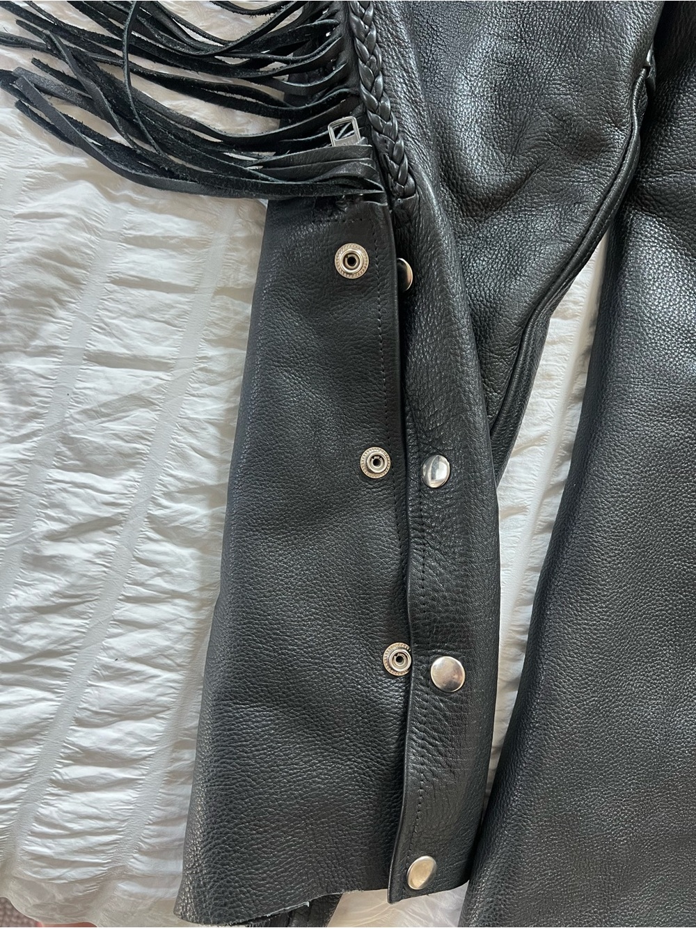 Leather Mill Arizona Matching Jacket & Chaps Set — Size L/M - Picture 2 of 16